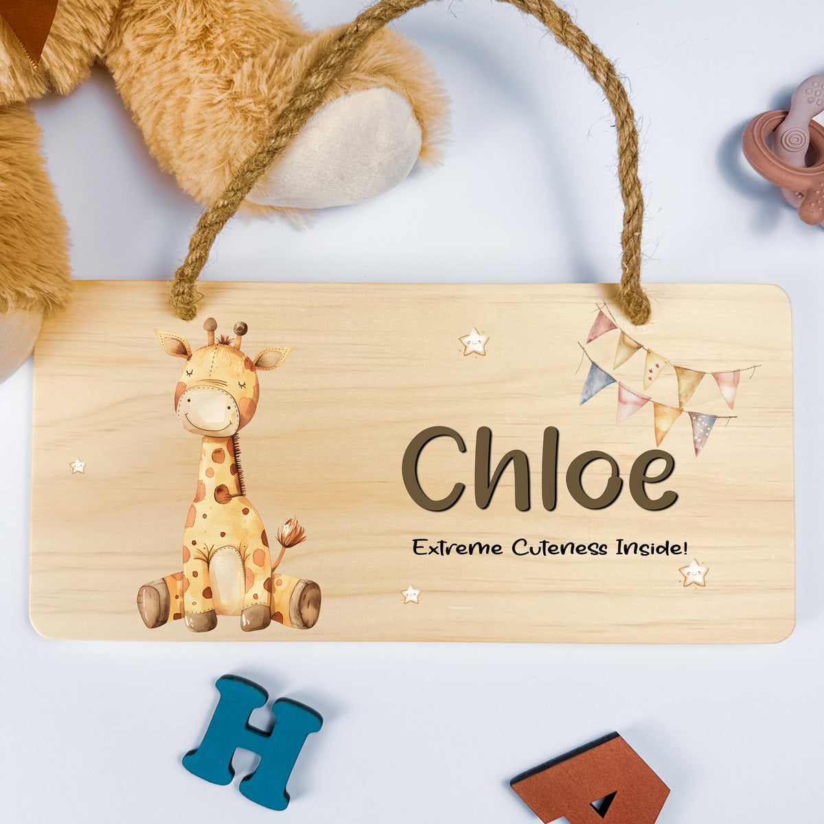 Personalised Door Sign – Giraffe Design