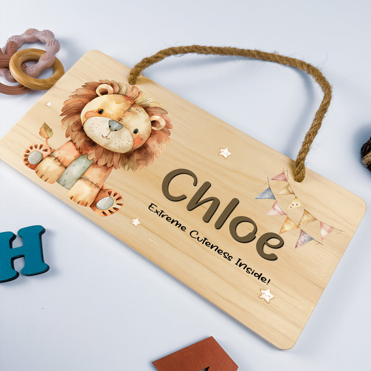 Personalised Door Sign – Lion Design