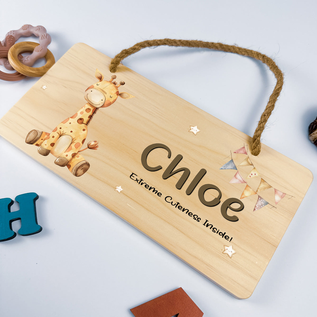 Personalised Door Sign – Giraffe Design