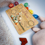 Personalised Easter Bunny Tray – Sleeping Blossom Design