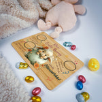 Personalised Easter Bunny Tray – Egg Nest Peek Design